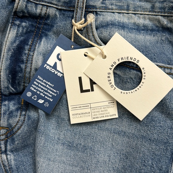 Lovers and Friends Devon High Rise 90s Cut Off Jean Shorts - Picture 12 of 12